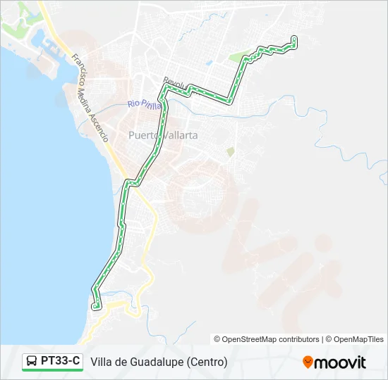 PT33-C Bus Line Map