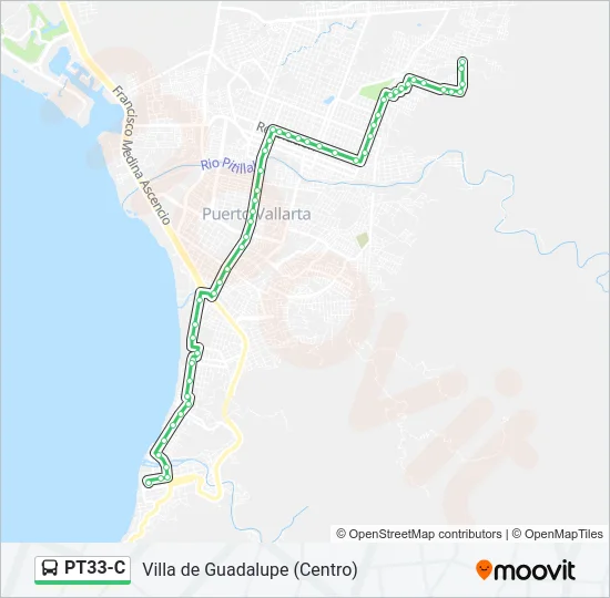 PT33-C Bus Line Map