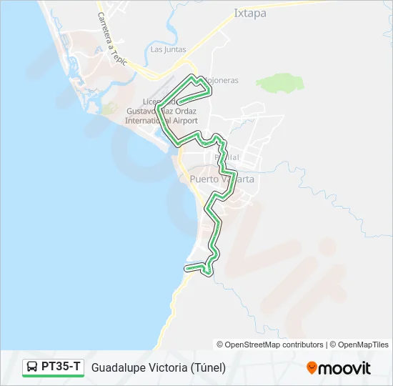 PT35-T Bus Line Map