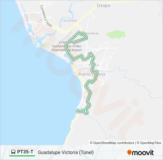 PT35-T Bus Line Map