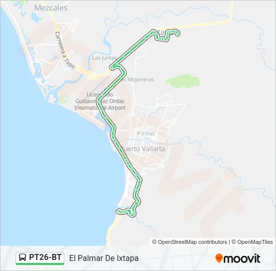 PT26-BT Bus Line Map