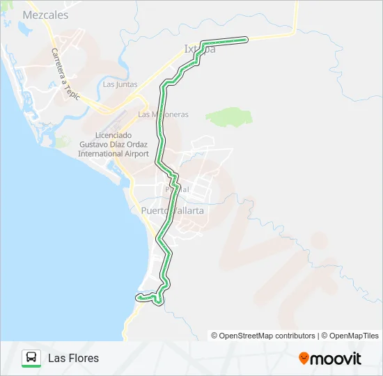 T02 - TÚNEL Bus Line Map