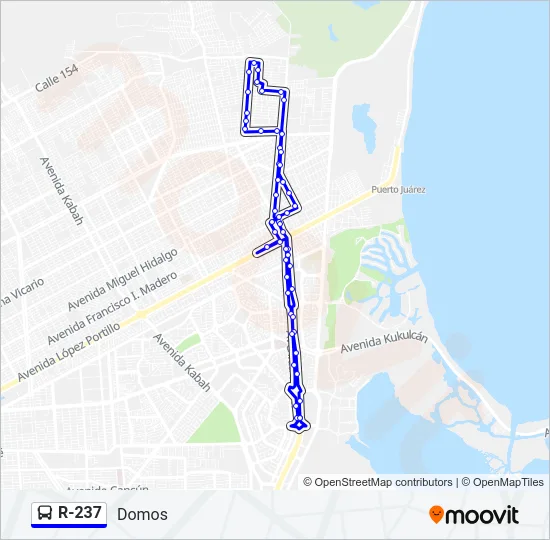 R-237 Bus Line Map