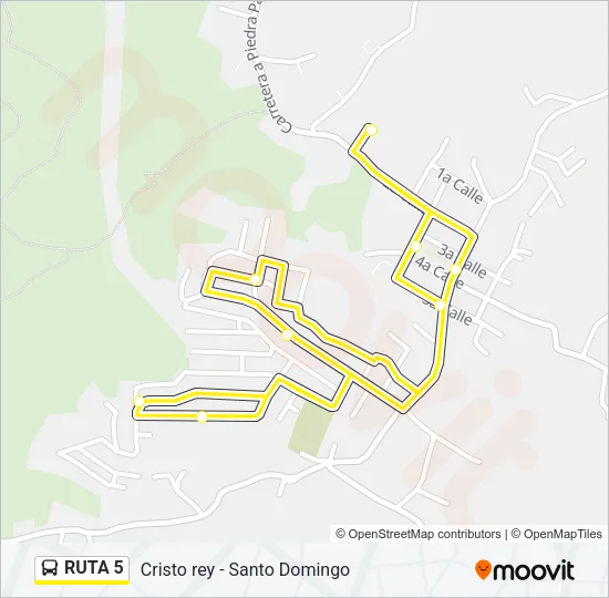 RUTA 5 Bus Line Map