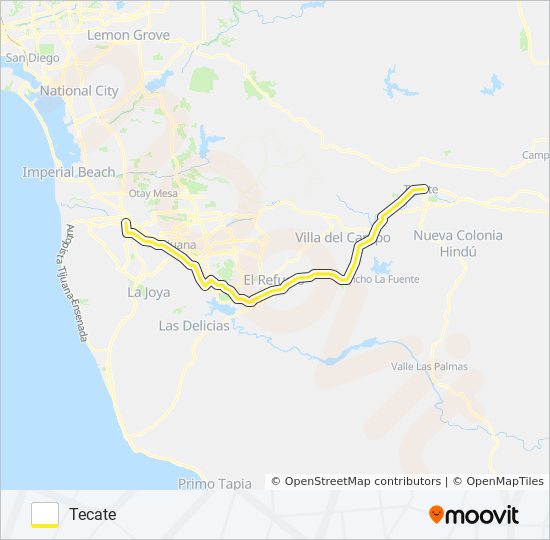 SUBURBAJA bus Line Map