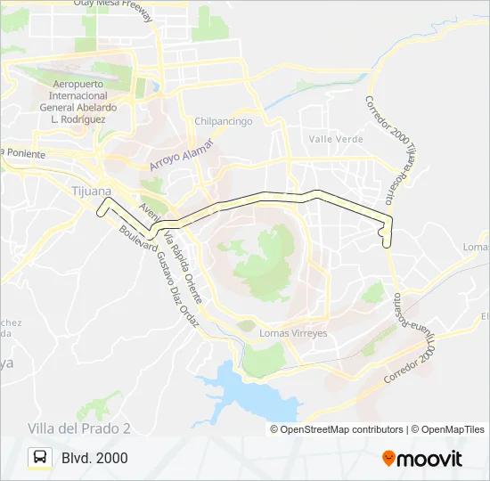 CARROUSSEL-PÍPILA-2000 Bus Line Map