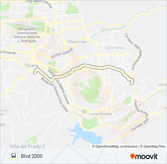 CARROUSSEL-LOS LOBOS-2000 bus Line Map