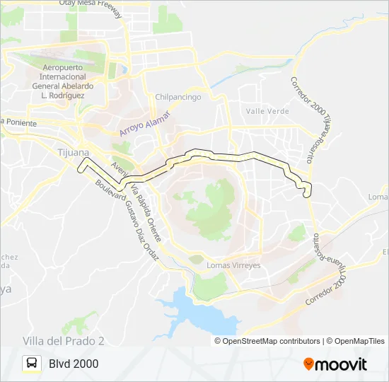 CARROUSSEL-LOS LOBOS-2000 Bus Line Map
