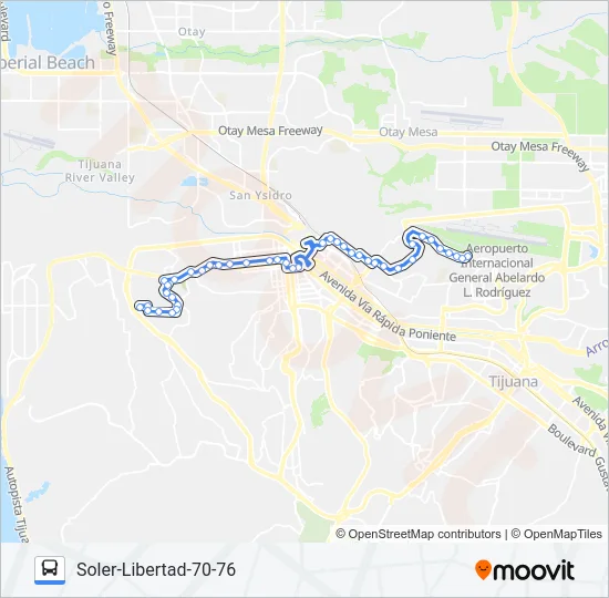 SOLER-LIBERTAD-70-76 Bus Line Map