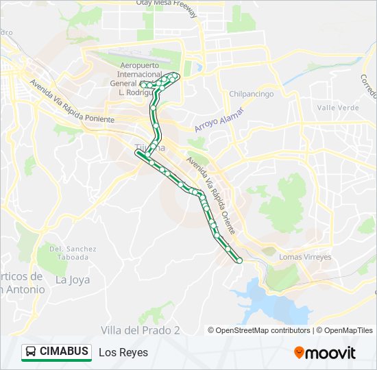 CIMABUS bus Line Map