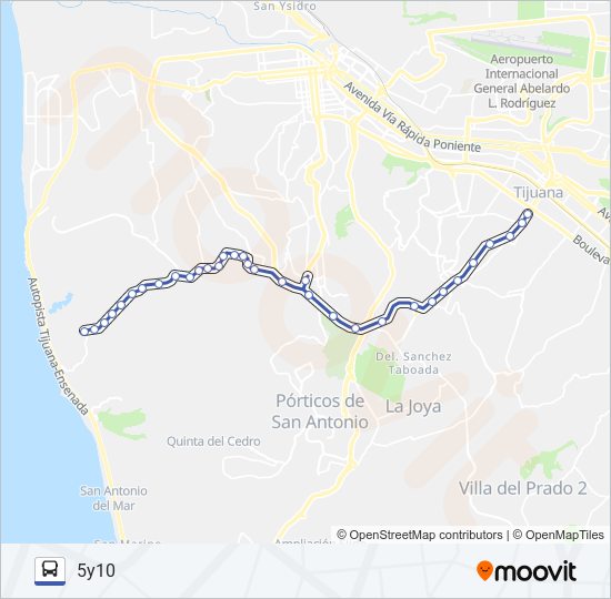 RUTA GRANJAS FAMILIARES LA ESPERANZA - 5Y10 bus Line Map