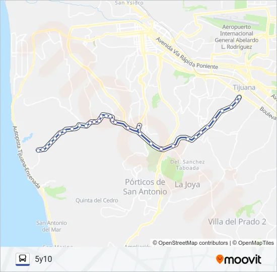 RUTA GRANJAS FAMILIARES LA ESPERANZA - 5Y10 Bus Line Map