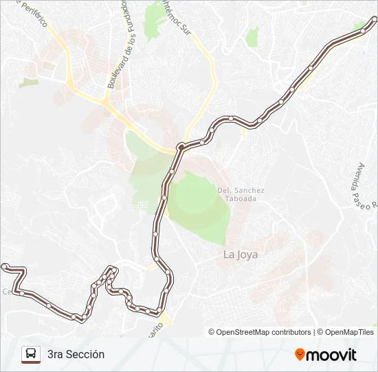 SANTA FE-5Y10 3RA SECCIÓN Bus Line Map