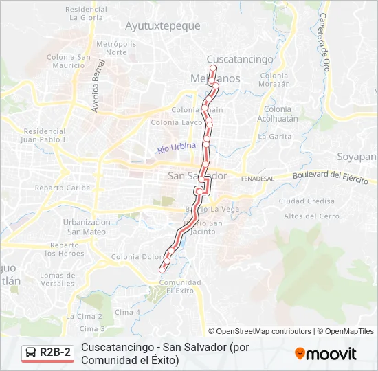 R2B-2 Bus Line Map