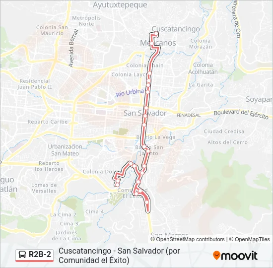 R2B-2 Bus Line Map