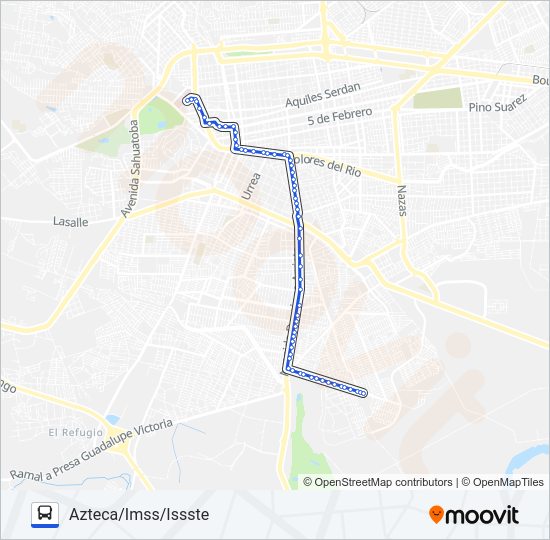 AZUL Bus Line Map