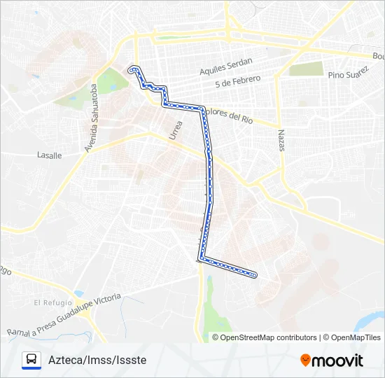 AZUL Bus Line Map