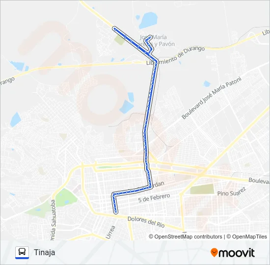 AZUL Bus Line Map