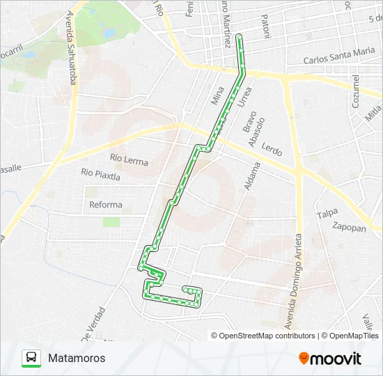 VERDES Bus Line Map