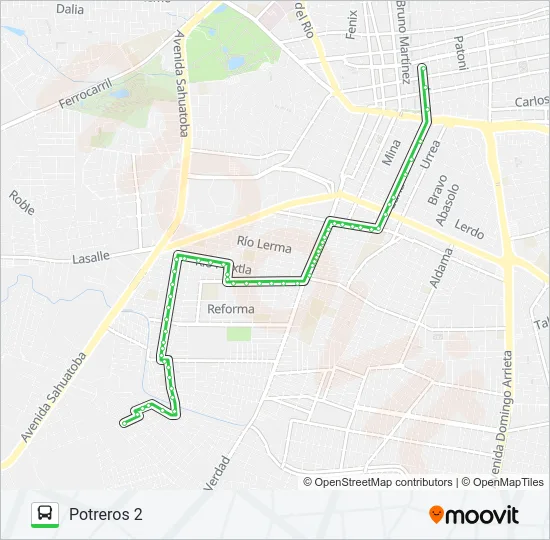 VERDES Bus Line Map