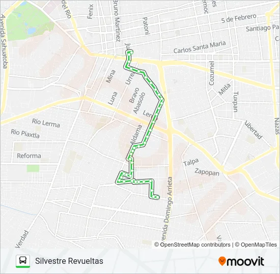 VERDES Bus Line Map
