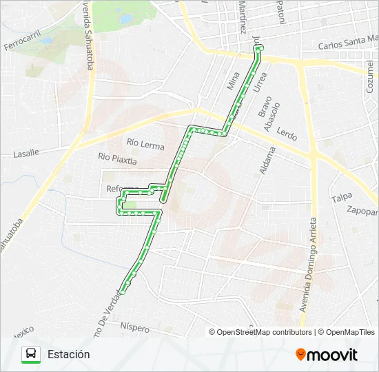 VERDES Bus Line Map