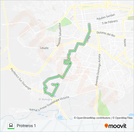 VERDES Bus Line Map