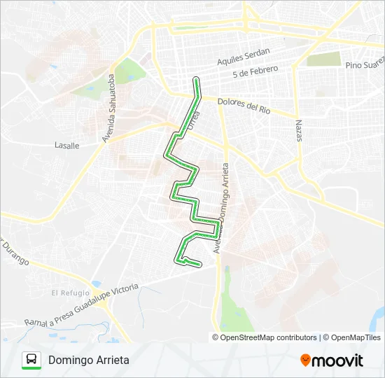 VERDES Bus Line Map