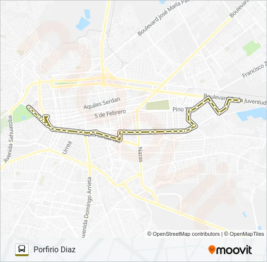 DORADOS Bus Line Map