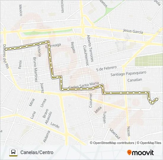 DORADOS Bus Line Map