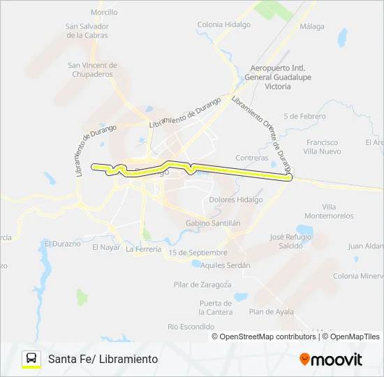 AMARILLOS Bus Line Map