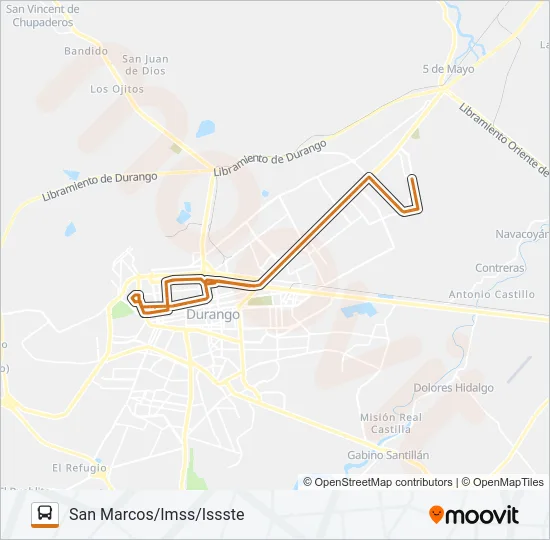 ANARANJADA Bus Line Map