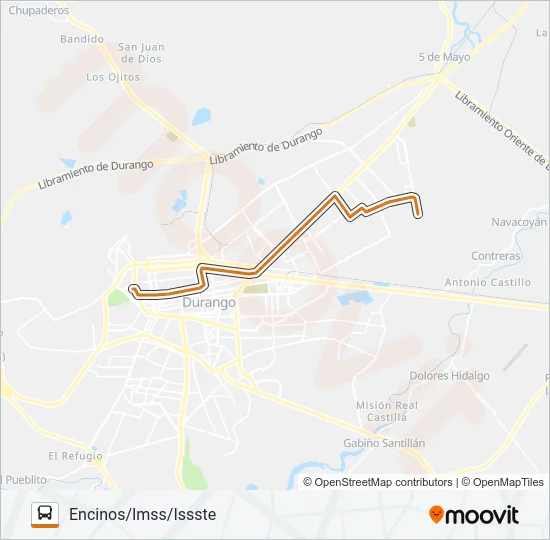 ANARANJADA Bus Line Map