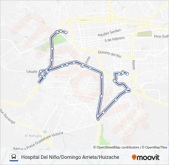RUTA 2 CREE Bus Line Map