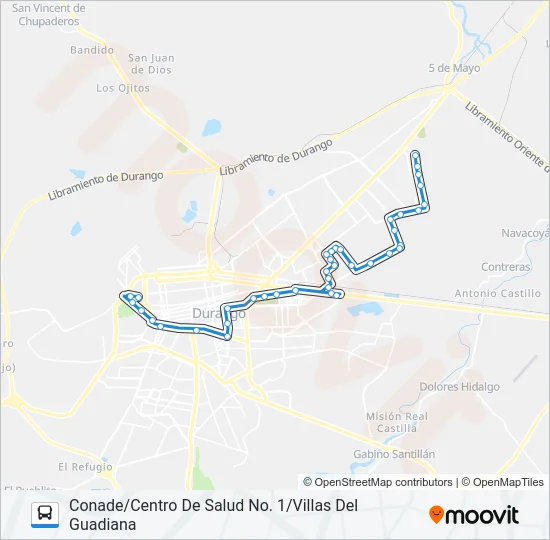 RUTA 3 CREE Bus Line Map