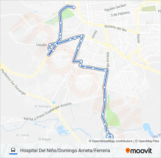 RUTA 4 CREE Bus Line Map