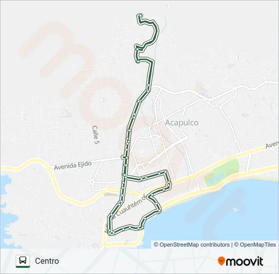 PALMA SOLA - CENTRO Bus Line Map