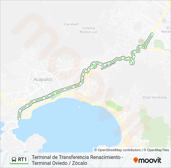 RT1 Bus Line Map