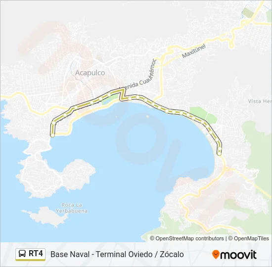 RT4 Bus Line Map