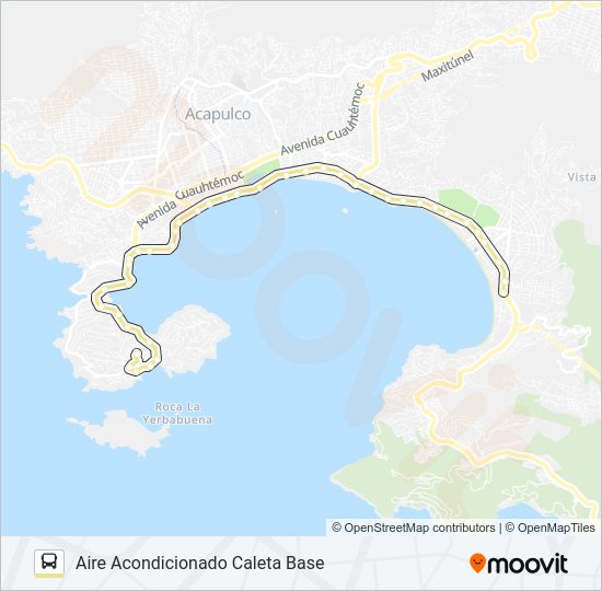 Mapa de CALETA BASE de autobús