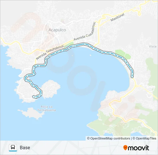 CALETA - BASE Bus Line Map