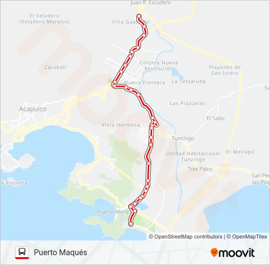 CASAS SAN LUIS - REVOLCADERO Bus Line Map