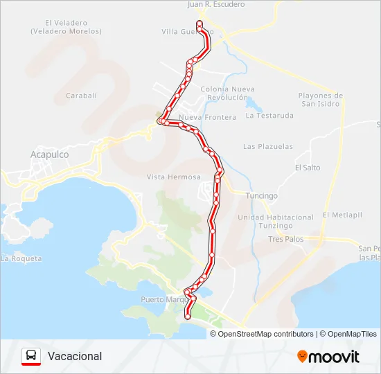 CASAS SAN LUIS - REVOLCADERO Bus Line Map