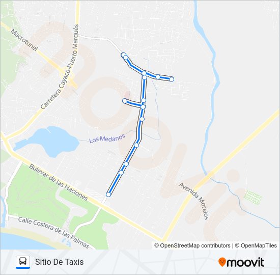 Mapa de JOYAS DEL MARQUÉS - MARQUEZA de autobús