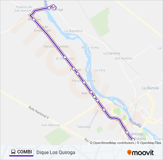 COMBI bus Line Map