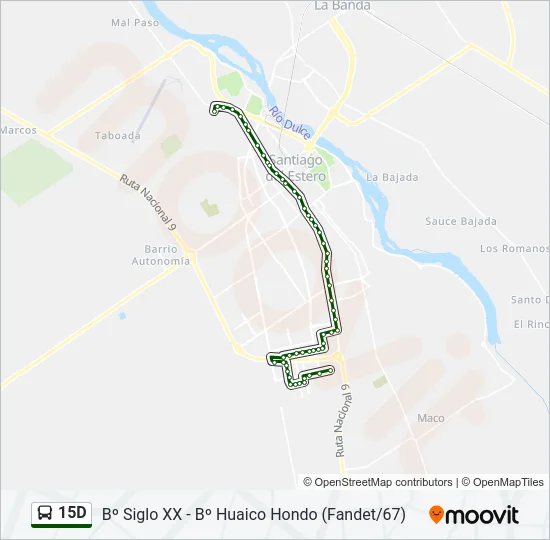 15D Bus Line Map