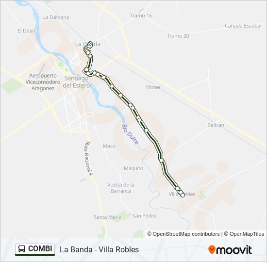 COMBI bus Line Map