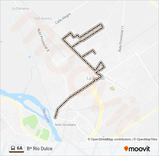 6A Bus Line Map