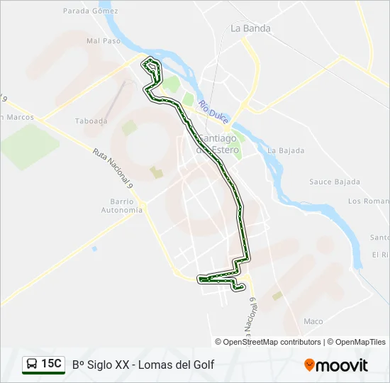15C Bus Line Map