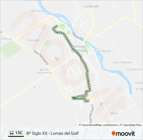 15C Bus Line Map